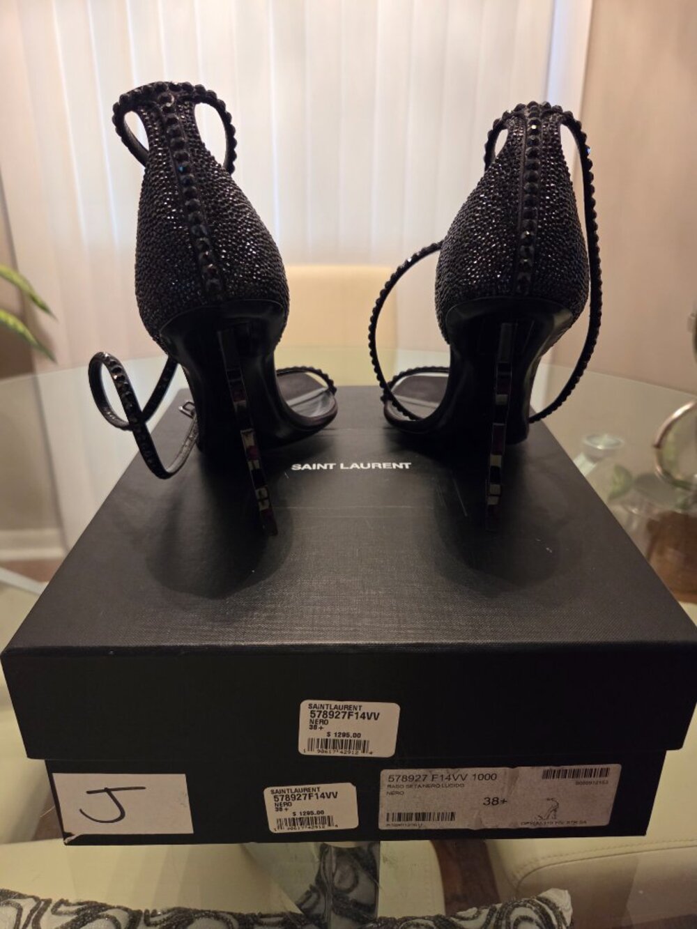 Saint Laurent Black Sandals - Picture 3 of 5